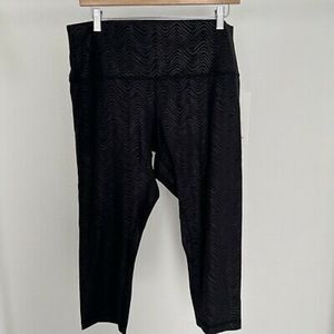 Lululemon Align HR Crop 25” *Emboss NWT Size 18 AQEB Nulu High Rise